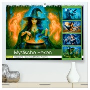 Cover-Bild zum Titel 'Mystische Hexen - Magische Frauen und finstere Nächte (hochwertiger Premium Wandkalender 2026 DIN A2 quer), Kunstdruck in Hochglanz' von 'Anja Frost'