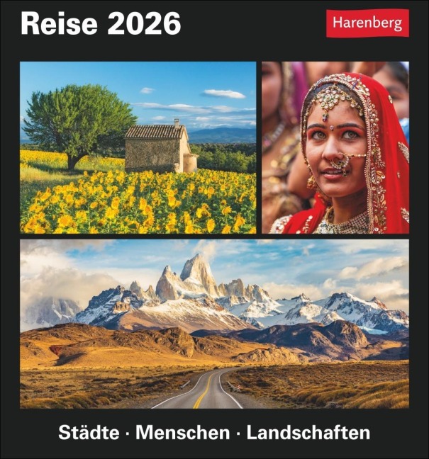 Reise Tagesabreißkalender 2026 - Kulturkalender - Städte, Menschen, Landschaften - Petra Dubilski, Martina Schnober-Sen