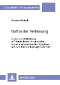 Cover-Bild zum Titel 'Gott in der Verfassung' von 'Werner Weinholt'
