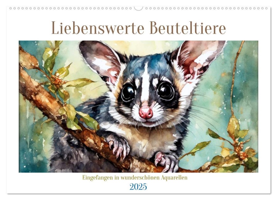 Liebenswerte Beuteltiere (Wandkalender 2025 DIN A2 quer), CALVENDO Monatskalender - Babette Whitter