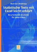 Cover-Bild zum Titel 'Statistische Tests mit Excel leicht erklärt' von 'Wolf-Gert Matthäus'