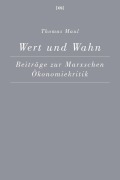 Cover-Bild zum Titel 'Wert und Wahn' von 'Thomas Maul'