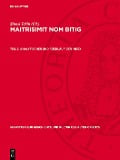 Cover-Bild zum Titel 'Analytischer und rückläufiger Index' von ''
