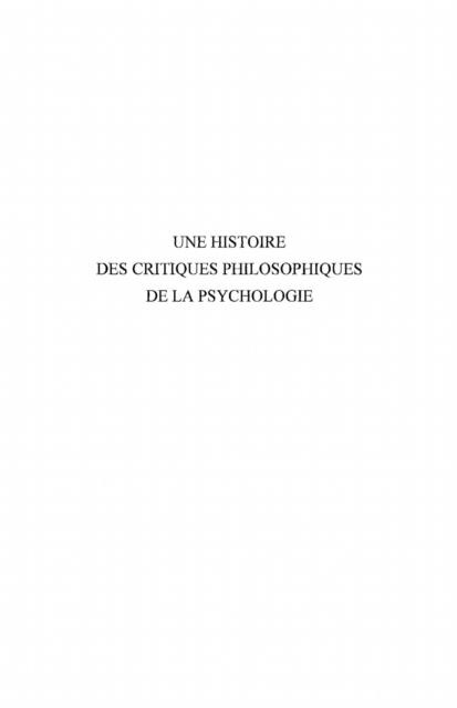 Une histoire des critiques philosophique - Gabriel Mailhol