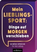 Cover-Bild zum Titel 'Mein Lieblingssport: Dinge auf morgen verschieben' von ''