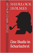 Cover-Bild zum Titel 'Sherlock Holmes - Eine Studie in Scharlachrot' von 'Arthur Conan Doyle'