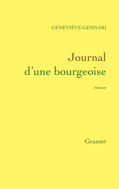 Journal d'une bourgeoise - Geneviève Gennari