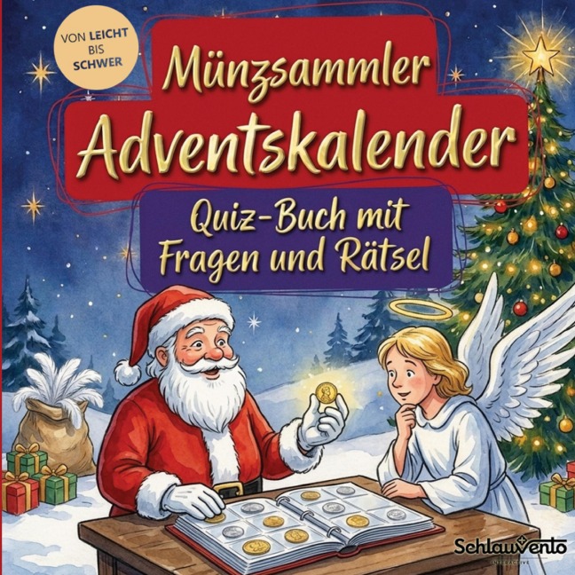 Münzsammler-Adventskalender: Quiz-Buch mit Fragen und Rätsel - Schlauvento Interactive