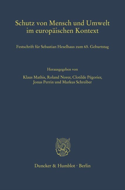 Schutz von Mensch und Umwelt im europäischen Kontext - 