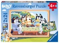 Cover-Bild zum Titel 'Kinderpuzzle 2x24 Teile - Bluey - Auf geht's!' von ''