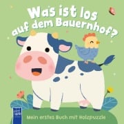 Cover-Bild zum Titel 'Was ist los auf dem Bauernhof? Mein erstes Buch mit Holzpuzzle' von ''