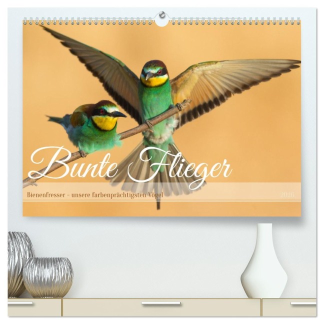 Bunte Flieger (hochwertiger Premium Wandkalender 2026 DIN A2 quer), Kunstdruck in Hochglanz - Frederic Bauer