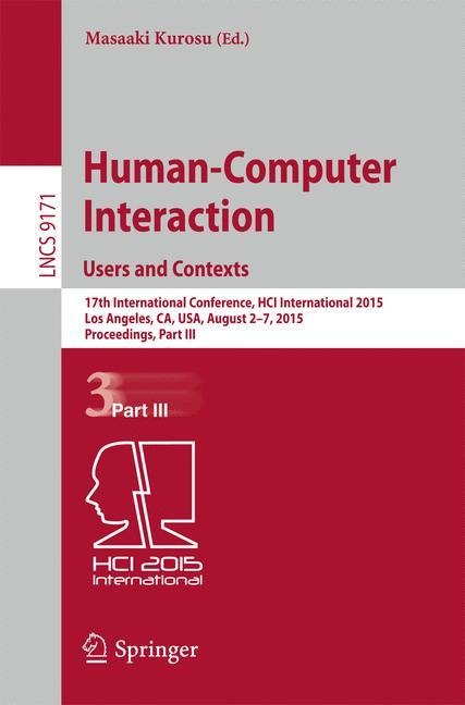 Human-Computer Interaction: Users and Contexts - 