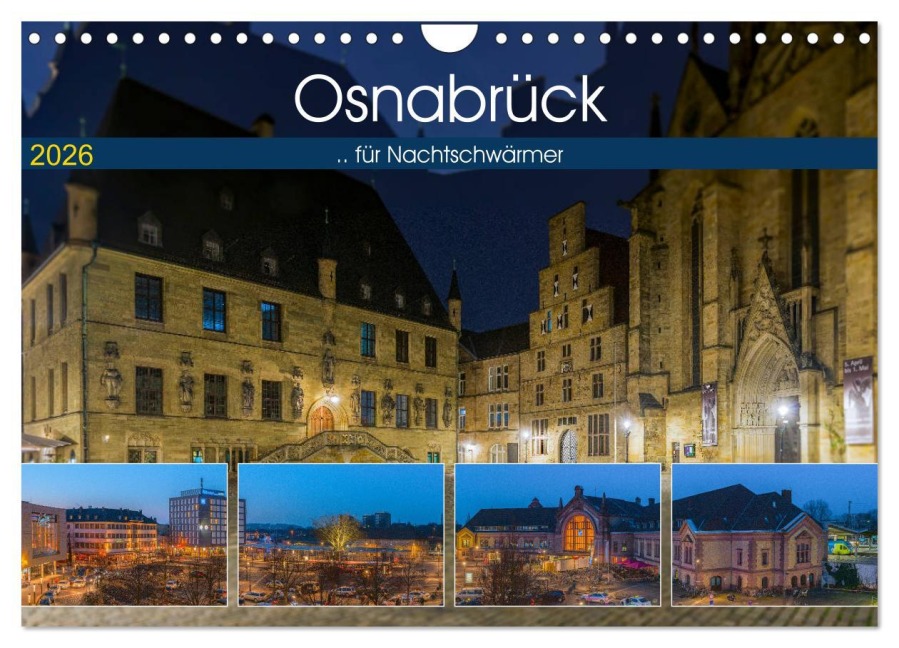 Osnabrück für Nachtschwärmer (Wandkalender 2026 DIN A4 quer), CALVENDO Monatskalender - Trancerapid Photography