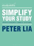 Cover-Bild zum Titel 'Simplify Your Study' von 'Peter Lia'