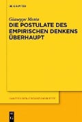 Cover-Bild zum Titel 'Die Postulate des empirischen Denkens überhaupt' von 'Giuseppe Motta'