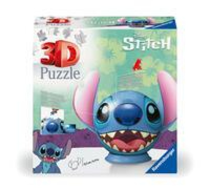 3D Puzzle 72 Teile - Disney Stitch - Puzzle-Ball Disney Stitch mit Ohren - 