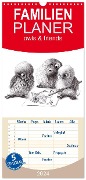 Familienplaner 2024 - owls & friends 2024 mit 5 Spalten (Wandkalender, 21 x 45 cm) CALVENDO - Stefan Kahlhammer
