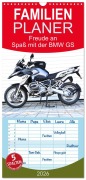 Familienplaner 2026 - Freude an - Spaß mit der BMW GS mit 5 Spalten (Wandkalender, 21 x 45 cm) CALVENDO - Johann Ascher