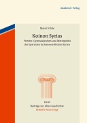 Cover-Bild zum Titel 'Koinon Syrias' von 'Marco Vitale'