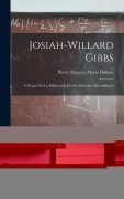 Cover-Bild zum Titel 'Josiah-Willard Gibbs' von 'Pierre Maurice Marie Duhem'
