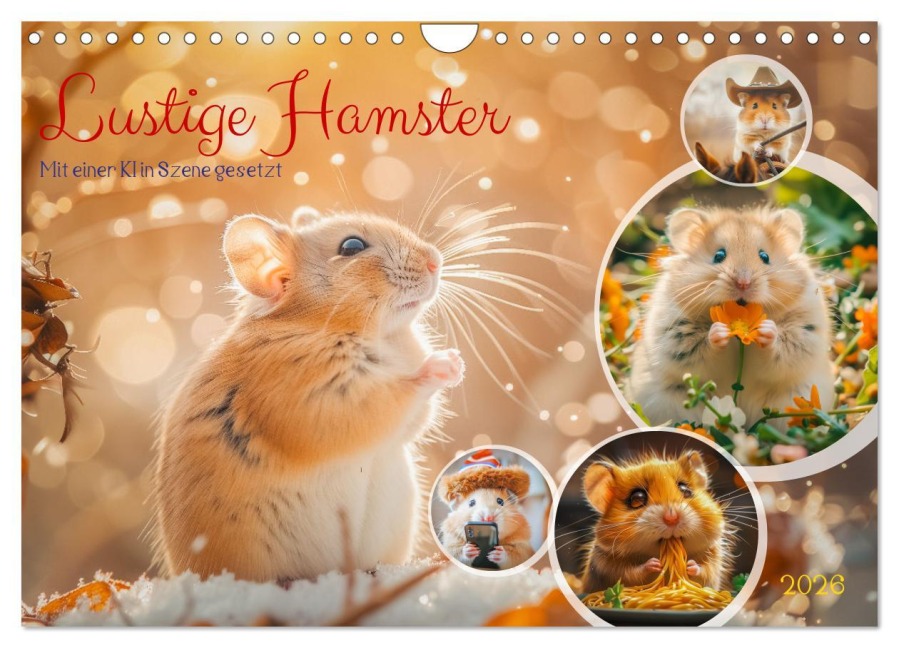 Lustige Hamster (Wandkalender 2026 DIN A4 quer), CALVENDO Monatskalender - Steffen Gierok-Latniak