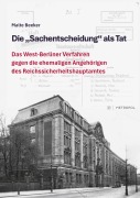 Cover-Bild zum Titel 'Die "Sachentscheidung" als Tat' von 'Malte Beeker'