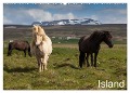 Island (Wandkalender 2025 DIN A2 quer), CALVENDO Monatskalender - Helmut Gulbins