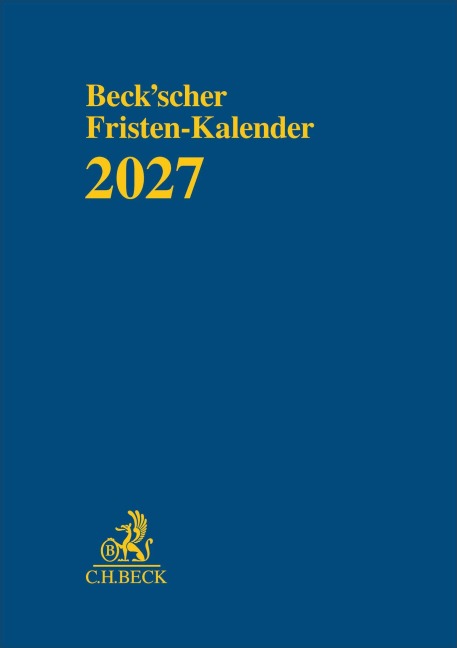 Beck'scher Fristen-Kalender 2027 - 