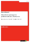 Minderheitsregierungen in parlamentarischen Demokratien - Patrick Simmel