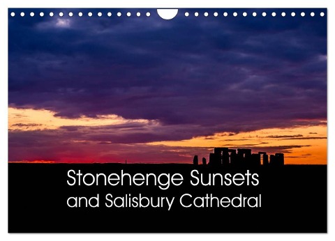 Stonehenge Sunsets & Salisbury Cathedral (Wall Calendar 2024 DIN A4 landscape), CALVENDO 12 Month Wall Calendar - Mark Cooper