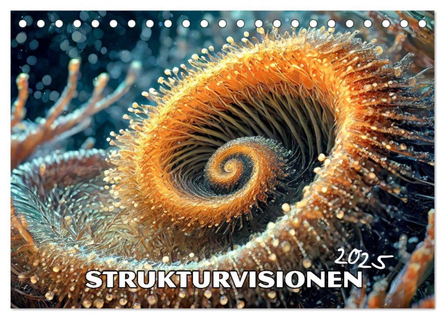 Strukturvisionen (Tischkalender 2025 DIN A5 quer), CALVENDO Monatskalender - Werner Braun