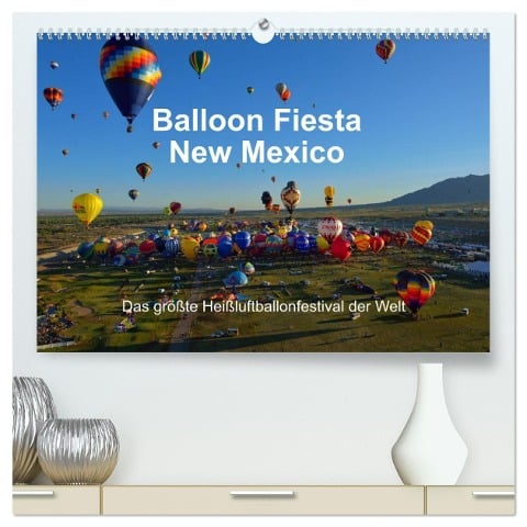 Balloon Fiesta New Mexico (hochwertiger Premium Wandkalender 2025 DIN A2 quer), Kunstdruck in Hochglanz - Hans-Gerhard Pfaff