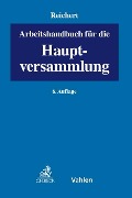 Cover-Bild zum Titel 'Arbeitshandbuch für die Hauptversammlung' von ''