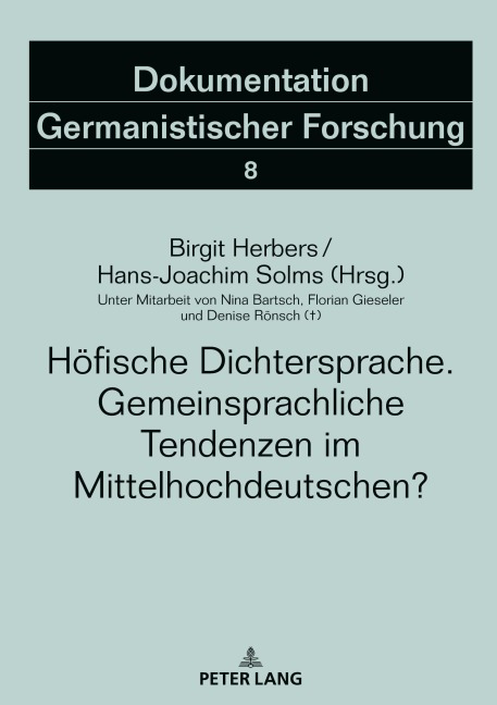 Höfische Dichtersprache. Gemeinsprachliche Tendenzen im Mittelhochdeutschen? - 
