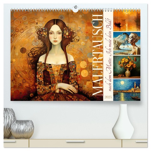 Malertausch (hochwertiger Premium Wandkalender 2025 DIN A2 quer), Kunstdruck in Hochglanz - Sabine Löwer