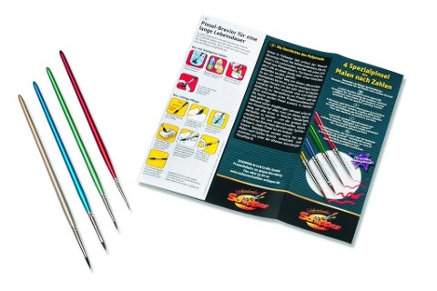 Schipper Malen nach Zahlen. 4 Spezialpinsel - 