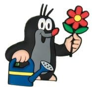 3D-Magnet Der kleine Maulwurf Gießkanne und Blume - 