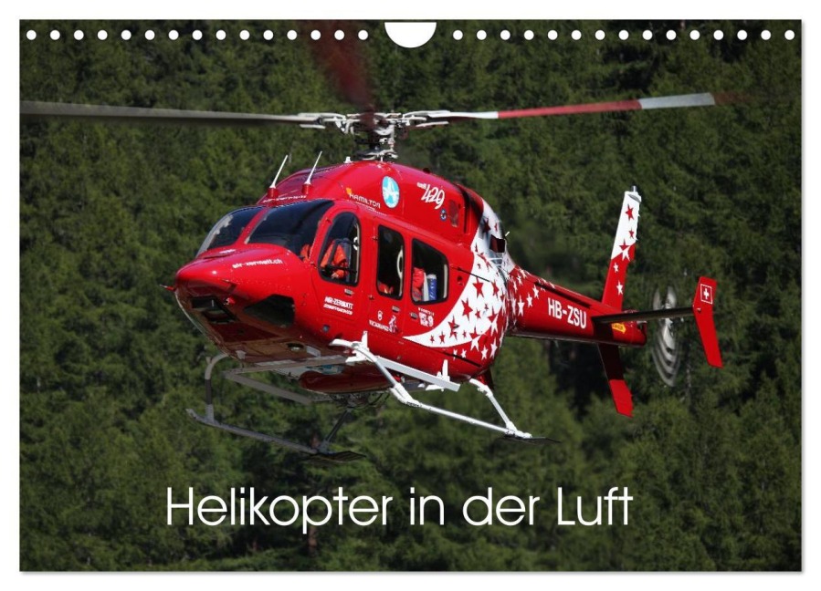 Helikopter in der Luft (Wandkalender 2026 DIN A4 quer), CALVENDO Monatskalender - Matthias Hansen