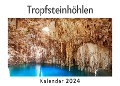 Tropfsteinhöhlen (Wandkalender 2024, Kalender DIN A4 quer, Monatskalender im Querformat mit Kalendarium, Das perfekte Geschenk) - Anna Müller