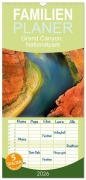Cover-Bild zum Titel 'Familienplaner 2026 - Grand Canyon, Nationalpark mit 5 Spalten (Wandkalender, 21 x 45 cm) CALVENDO' von 'Helena Bilkova'