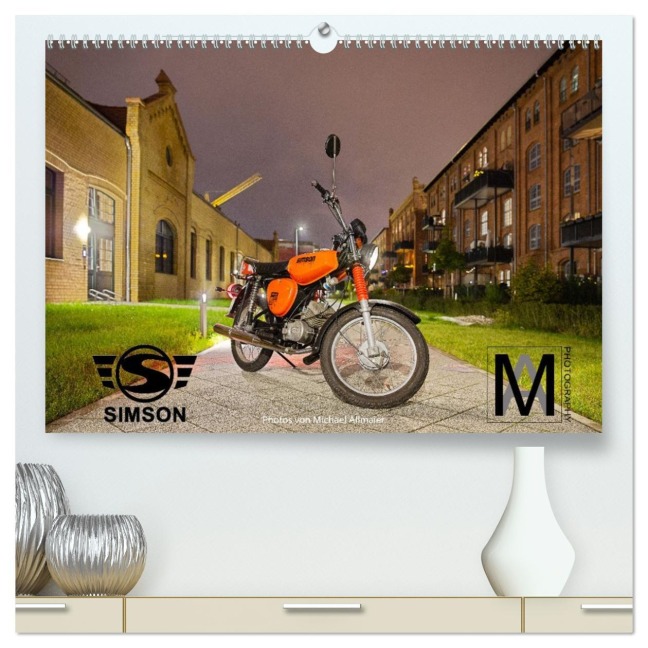 Simson S51c (hochwertiger Premium Wandkalender 2026 DIN A2 quer), Kunstdruck in Hochglanz - Michael Allmaier PhotoArt Allmaier MA-Photography
