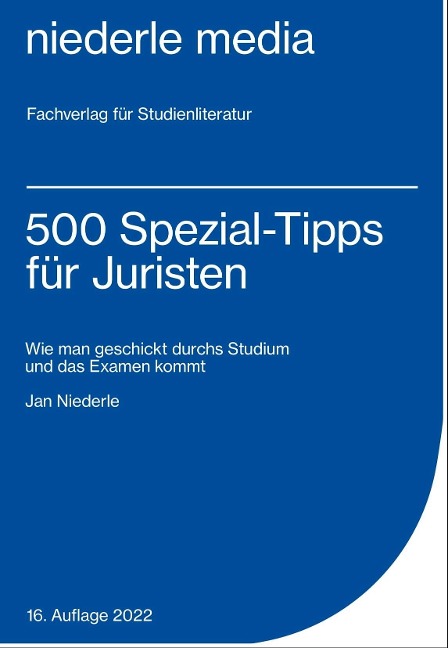 500 Spezial-Tipps für Juristen - Jan Niederle