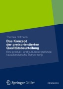 Cover-Bild zum Titel 'Das Konzept der preisorientierten Qualitätsbeurteilung' von 'Thomas Hofmann'