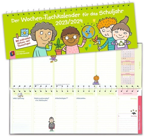Der Wochen-Tischkalender für das Schuljahr 2023/2024 - 