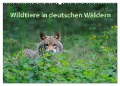 Wildtiere in deutschen Wäldern (Wandkalender 2025 DIN A2 quer), CALVENDO Monatskalender - Karin Jähne