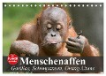 Menschenaffen. Gorillas, Schimpansen, Orang-Utans (Tischkalender 2025 DIN A5 quer), CALVENDO Monatskalender - Elisabeth Stanzer