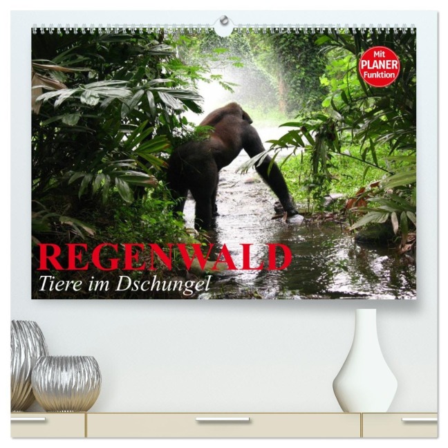 Regenwald. Tiere im Dschungel (hochwertiger Premium Wandkalender 2026 DIN A2 quer), Kunstdruck in Hochglanz - Elisabeth Stanzer