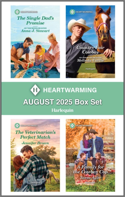 Harlequin Heartwarming August 2025 Box Set - Anna J. Stewart, Melinda Curtis, Jennifer Brown, Tanya Agler