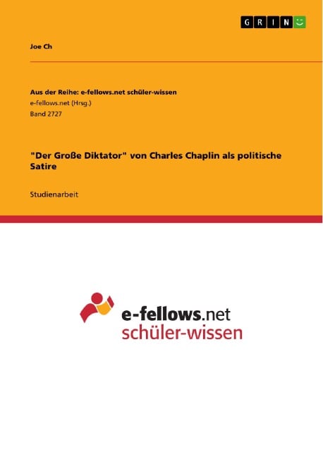"Der Große Diktator" von Charles Chaplin als politische Satire - Joe Ch